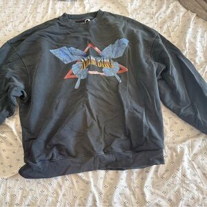 Anine Bing Black Graphic Sweater